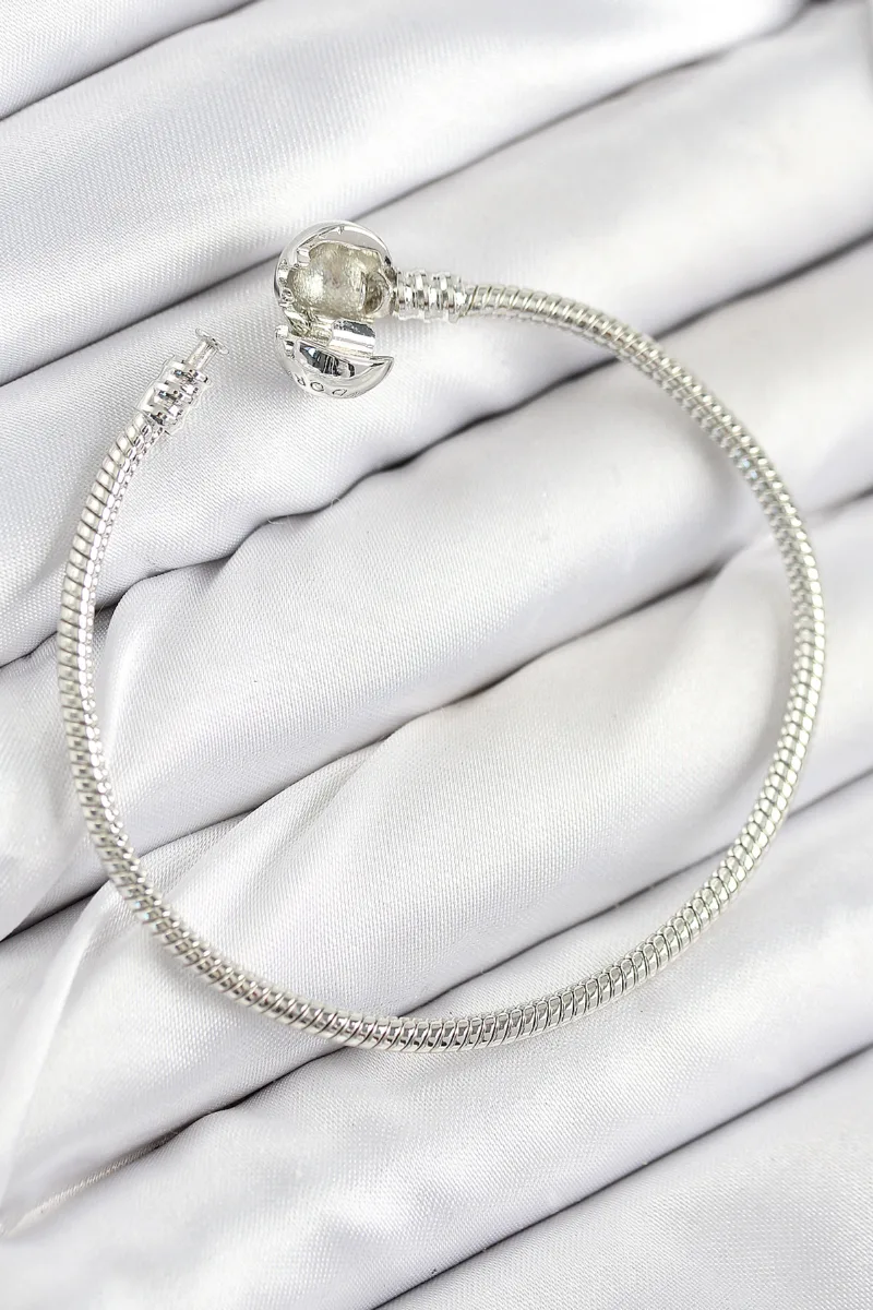 Topcuk Charm Detaylı Gümüş Bileklik