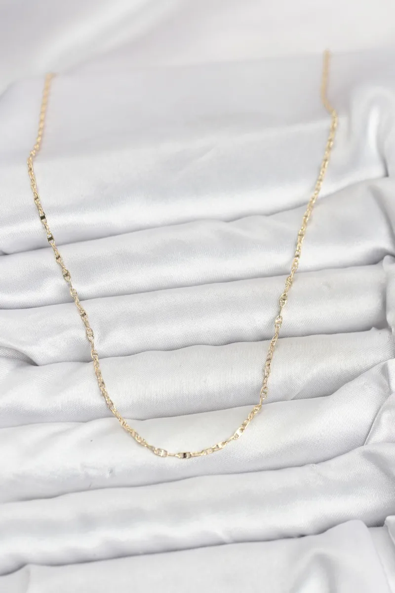 60 Cm Gold Renk Gemici Zincir Kolye