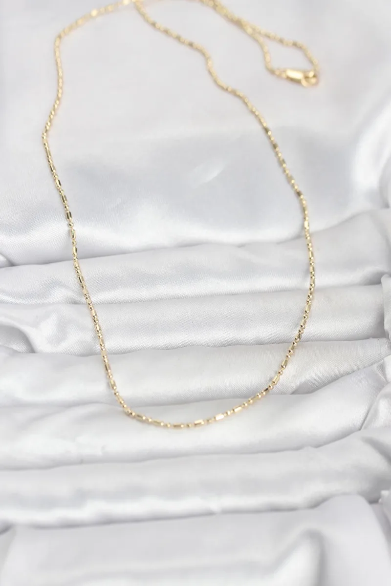 Gold Renk 60 Cm Zincirli Kadın Kolye