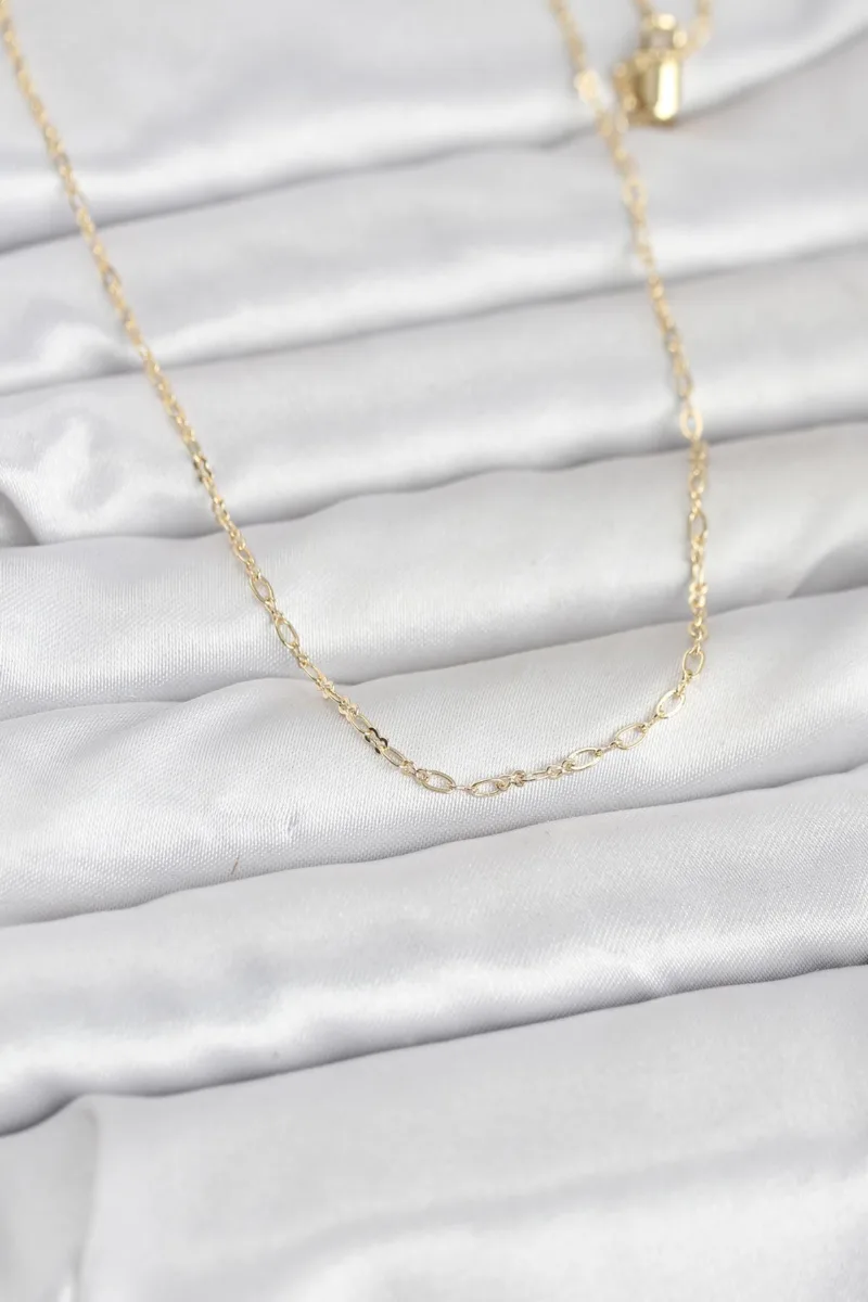 60 Cm Gold Renk Zincir Model Kolye