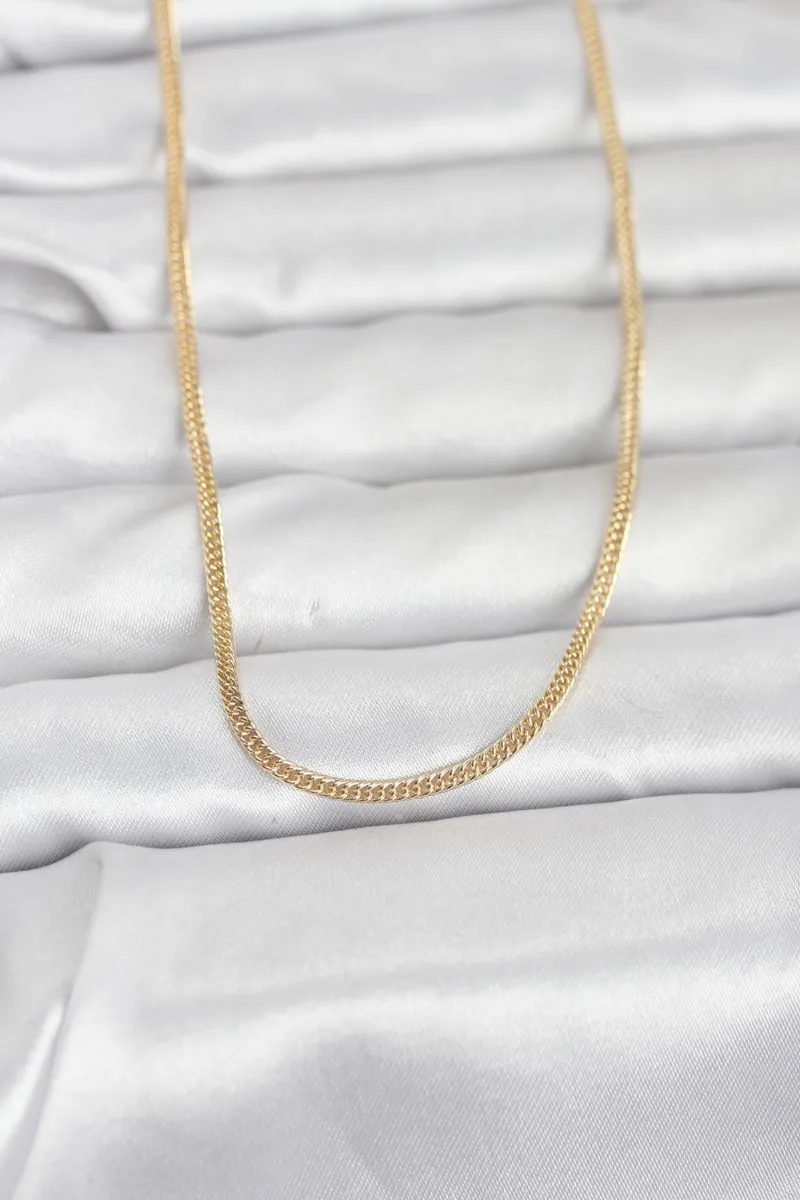 Gold Renk 60 Cm Dolgun Zincir Kolye