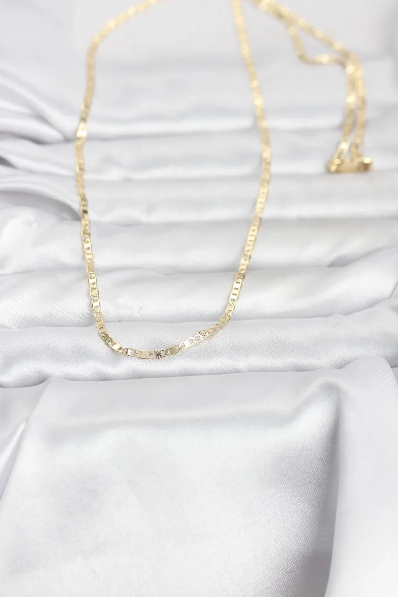 Gold Renk Zincir Modelli 60 Cm Kolye